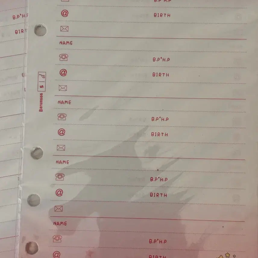 [BUNJANG] Barunson Sleeping Ko Diary Inserts / 고전문구 바른손 슬리핑코 다이어리 속지