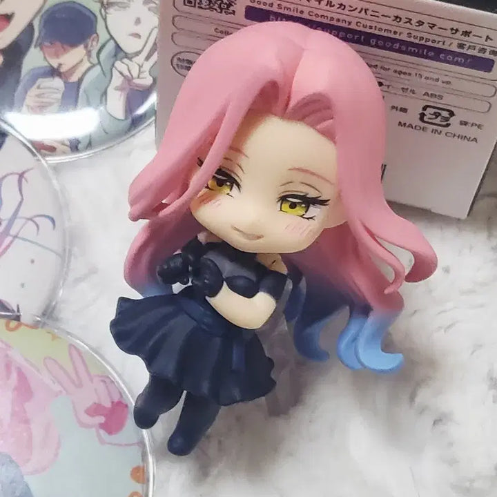 [BUNJANG] A-Stage Mizi Nendoroid Figure Unofficial Goods Bundle Set Can Badge / 에이스테 미지 넨도 피규어 비공굿 캔뱃지 일괄 에일리언스테이지