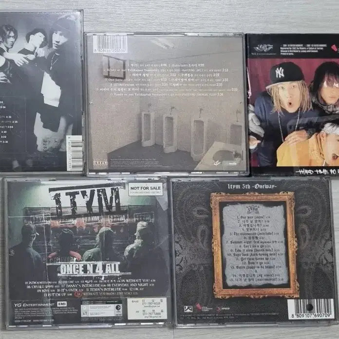 [BUNJANG] 1TYM 1st-5th Album Unsealed CD Set / 원타임 1-5집 (개봉 CD)