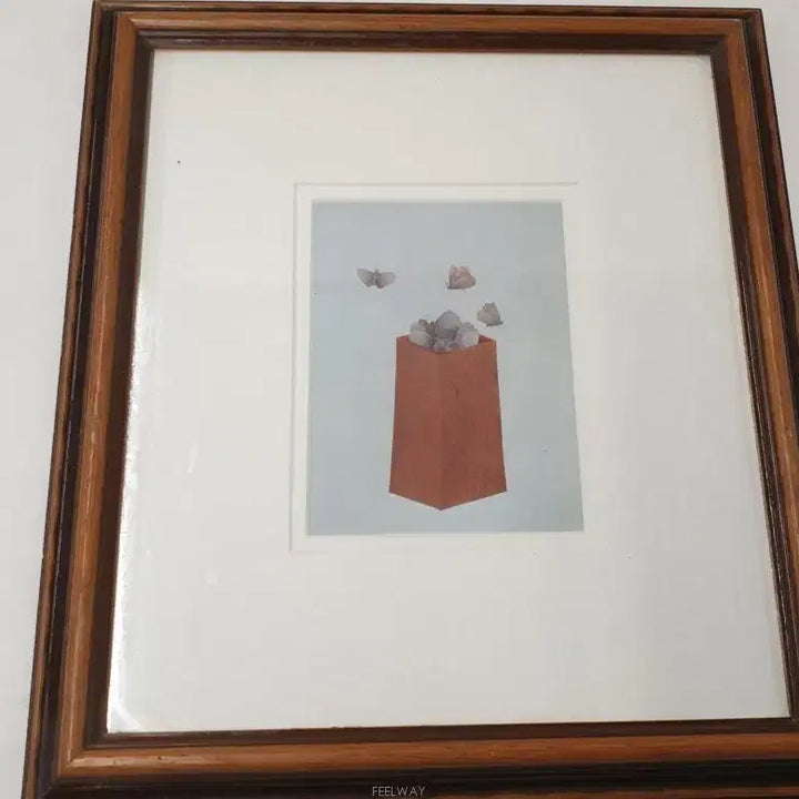 [BUNJANG] Hwang Kyu-baek "Butterflies" Classic Art Poster with Wood Frame / 동양엔틱~ PRODUCT POINT시대를 초월한 거장의 미학 황규백 명작