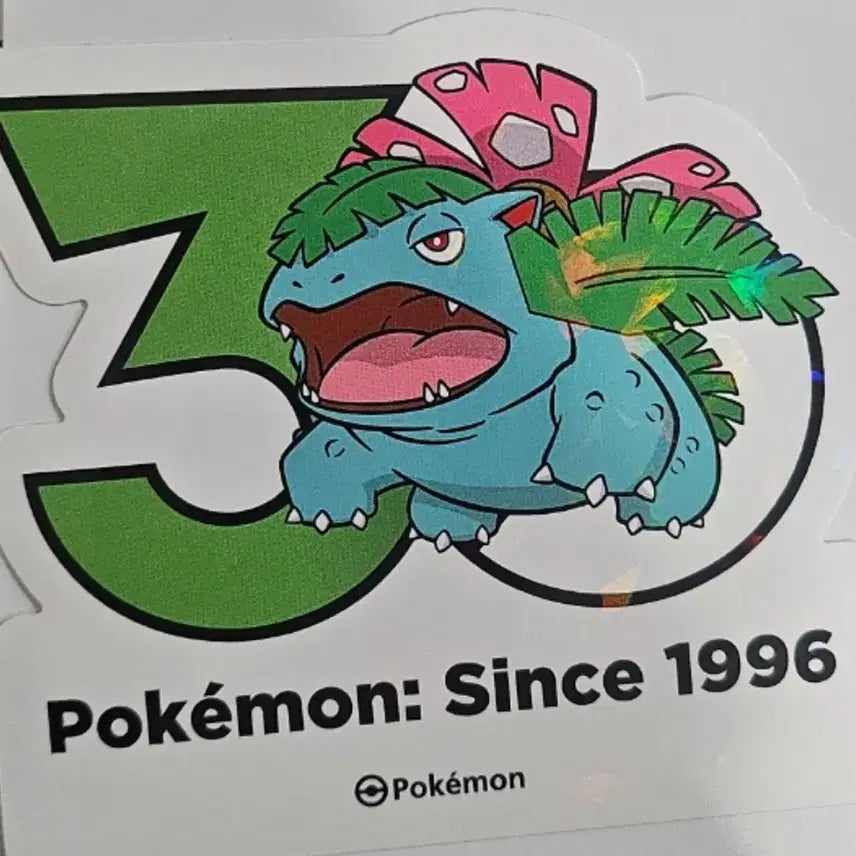 [BUNJANG] Pokemon 30th Anniversary Venusaur Logo Sticker / 포켓몬 30주년 로고스티커 이상해꽃