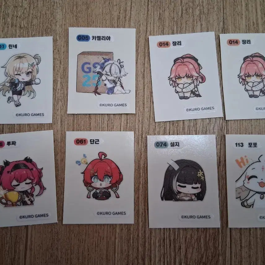 [BUNJANG] Character Sticker Bundle Set / 명조 띠부띠부씰