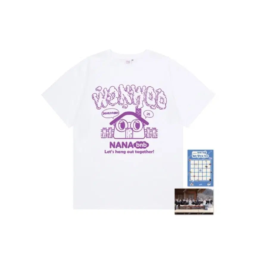 [BUNJANG] SEVENTEEN Wonwoo Nanaminbak T-Shirt (M) / 나나민박 세븐틴 원우 티셔츠 m