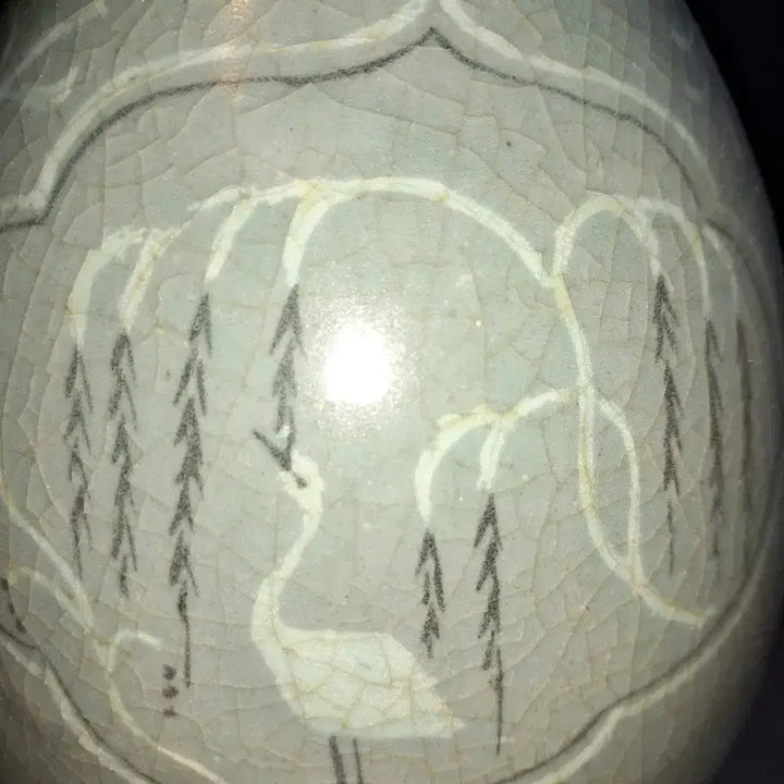 [BUNJANG] Celadon Inlaid Water Bottle with Dragon Motif / 청자 상감 류수문  호로병