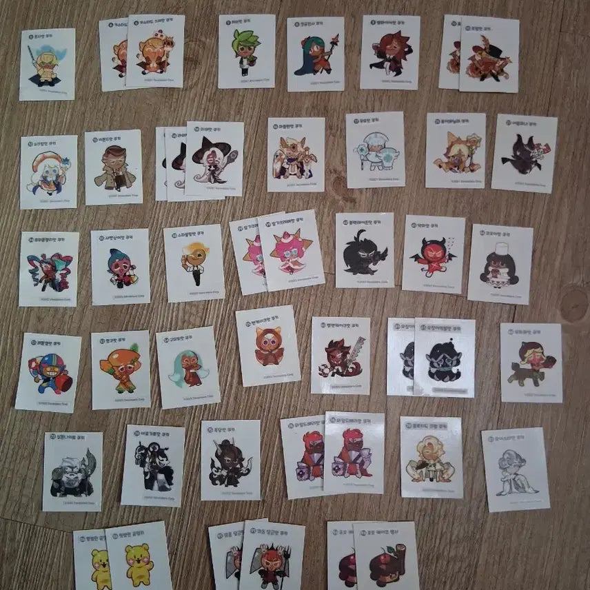 [BUNJANG] Cookierun Kingdom Cookie Run Pouch Stickers Bundle Set / 쿠키런 킹덤 쿠킹덤 띠부띠부씰