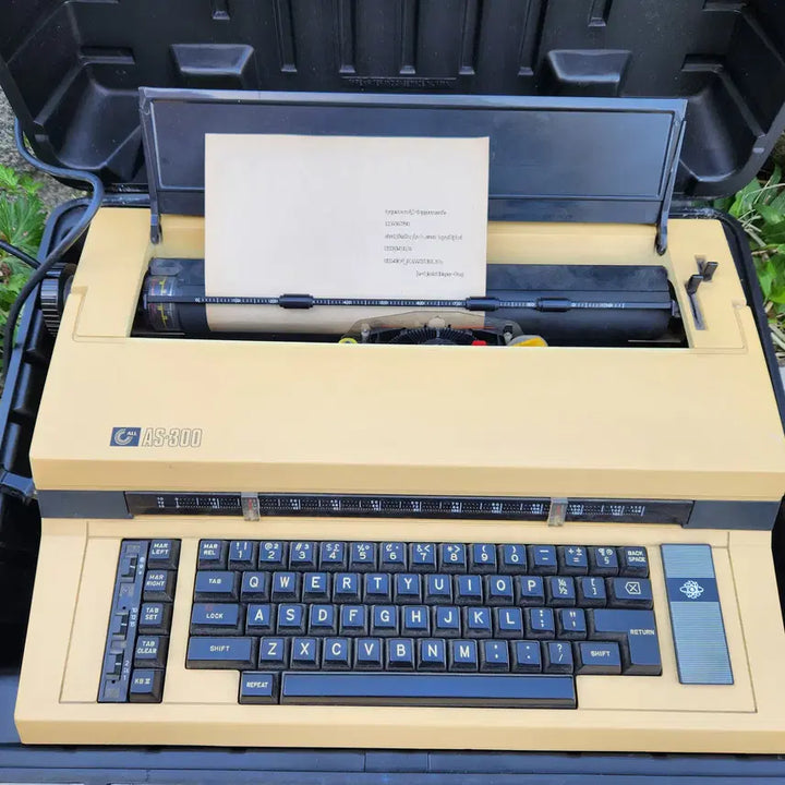 [BUNJANG] Nakajima AS-300 Electric Typewriter / 나카지마 AS-300 전기 타자기 nakajima as-300