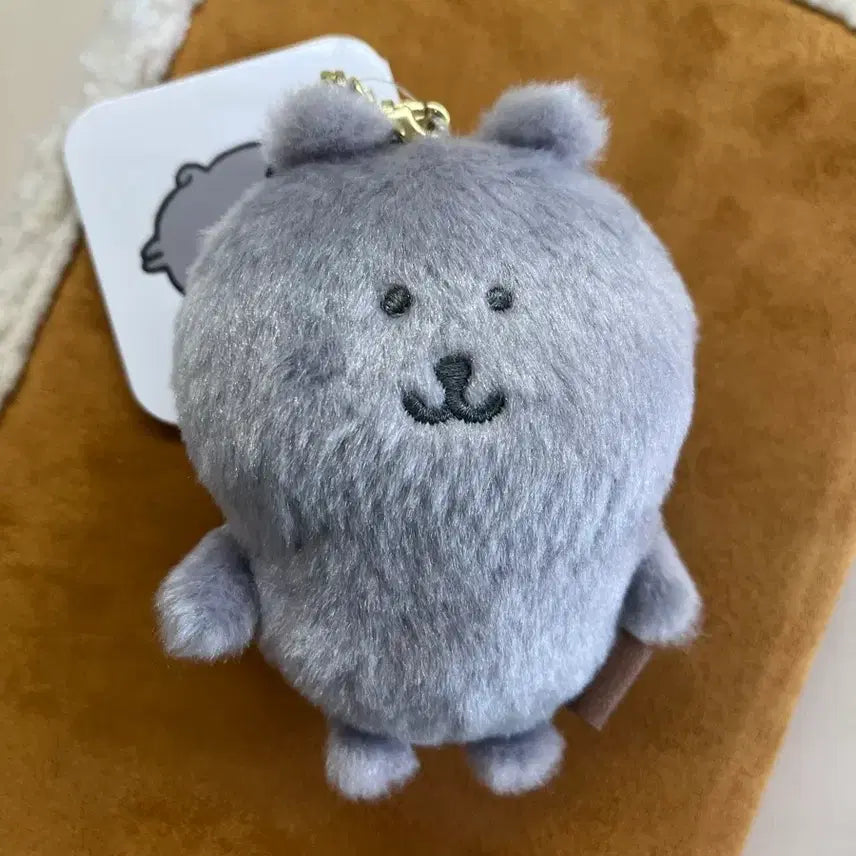 [BUNJANG] Nongdamgom Gray Bear Mascot Keychain Doll / 농담곰 회색곰 마스코트 나가노 마켓 담곰이 인형 키링