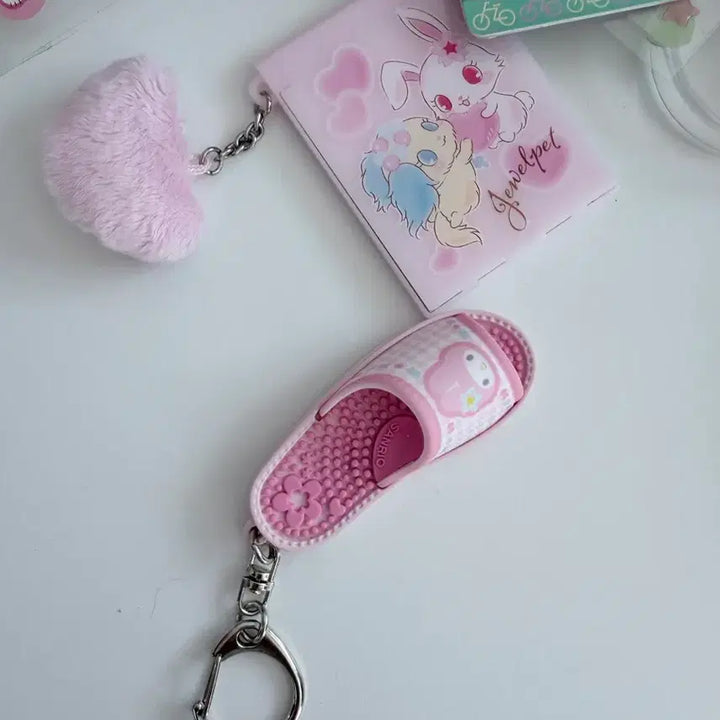 [BUNJANG] My Melody Heisei Gyaru Slipper Keychain / 마이멜로디 슬리퍼 키링  헤이세이 갸루