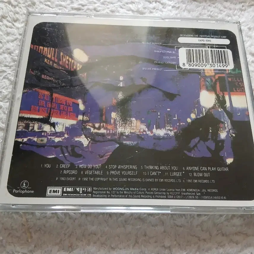 [BUNJANG] Radiohead Pablo Honey CD Album / 라디오헤드 Pablo Honey CD 앨범