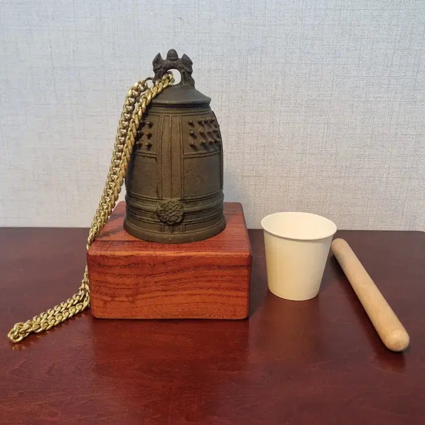 [BUNJANG] Japanese Bronze Bell for Holding and Striking / [일본 기물] 들고 타종하는 일본 청동 종 [사찰 종, 불교 종]