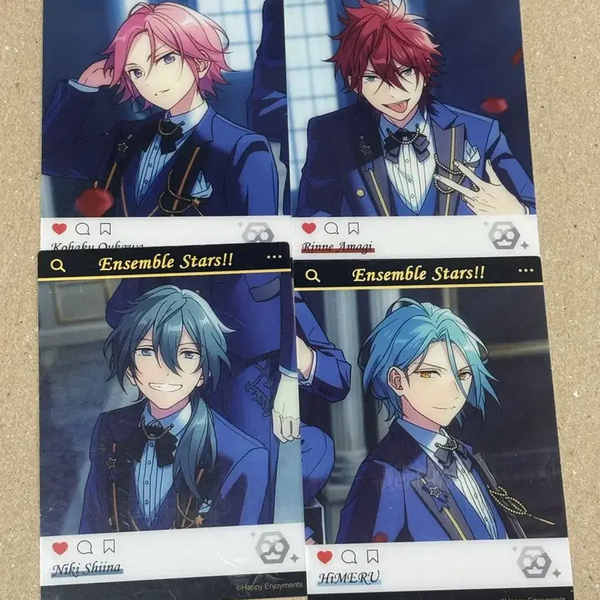 [BUNJANG] Ensemble Stars! Japan Official 5th Anniversary Clear Photocard - Rinne, Himel, Kohaku, Niki / 앙스타 중스타 5주년 클리어 포카 크비 린네 히메루 코하쿠 니키