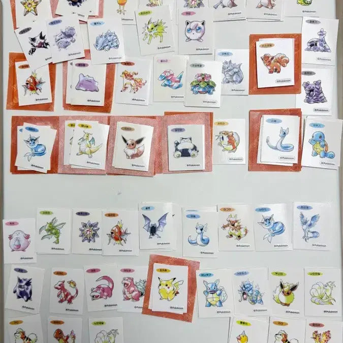 [BUNJANG] Pokemon Stickers 1996 Rare Individual Sale / 포켓몬 띠부씰 1996 신상 희귀 띠부씰 각개 판매
