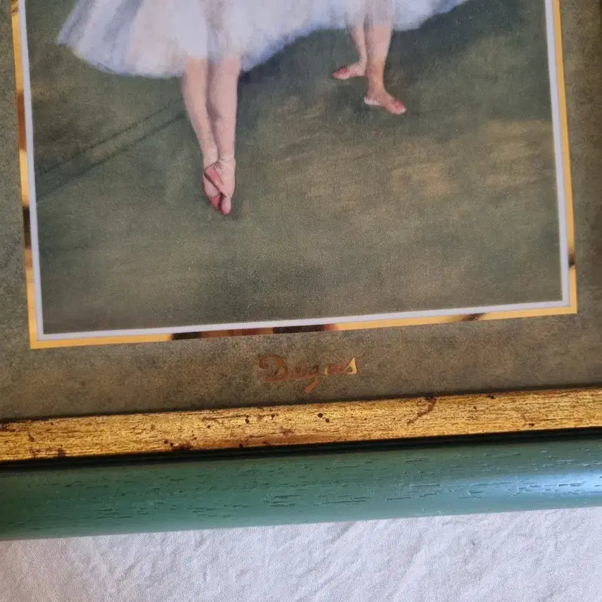 [BUNJANG] Goebel "Two Dancers on Stage" Edgar Degas Tile Framed Art / 독일 괴벨 타일 액자