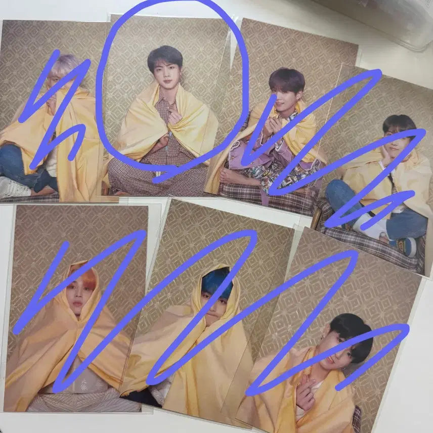 [BUNJANG] BTS Persona Seokjin Photocard Postcard Bundle Set / 방탄 페르소나 석진 포카 엽서 드볼