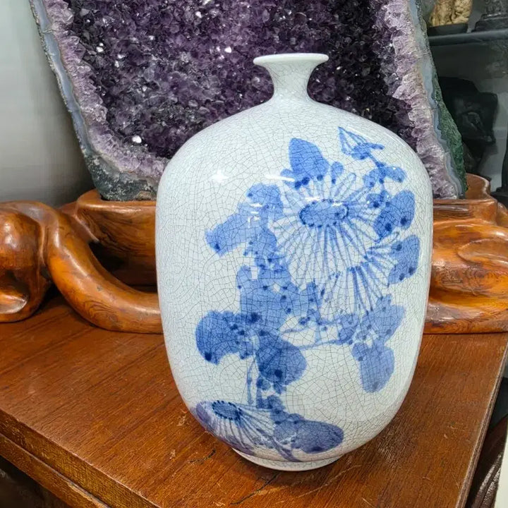 [BUNJANG] Blue and White Porcelain Floral Vase / 꽃문의 화병