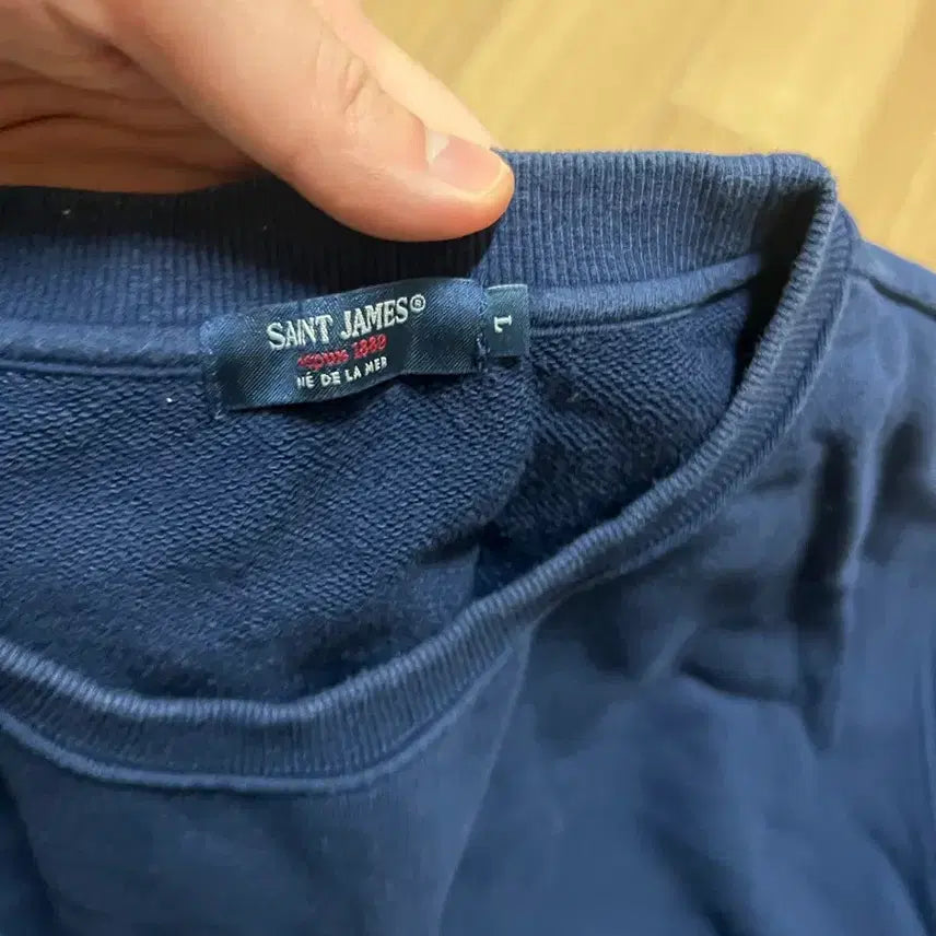 [BUNJANG] Saint James Bonbon Navy Sweatshirt L / 세인트제임스 봉봉 네이비 맨투맨 L