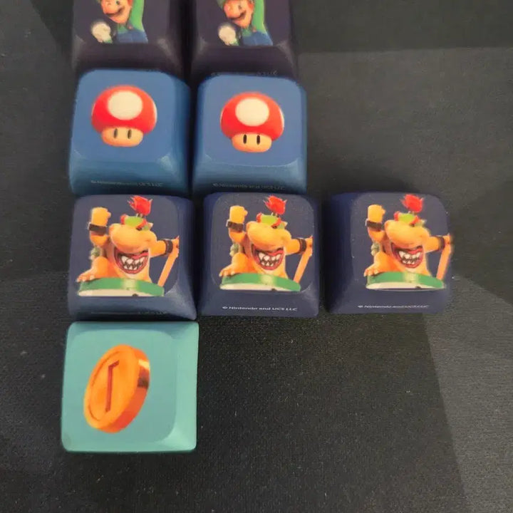 [BUNJANG] Super Mario Keycaps Exchange - Luigi, Coin, Mushroom, Flower / 슈퍼마리오 키캡 교환