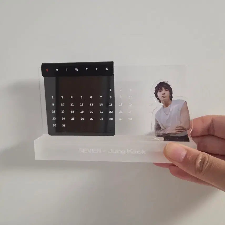 [BUNJANG] BTS Jungkook Perpetual Calendar / 정국 아크릴 달력 BTS JK perpetual calendar