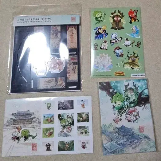 [BUNJANG] Cookie Run: Kingdom Deoksugung Palace Collaboration Acrylic Stamp and Postcard Set / 쿠키런 덕수궁 아크릴 우표외 사라진 국가유산을 찾아서