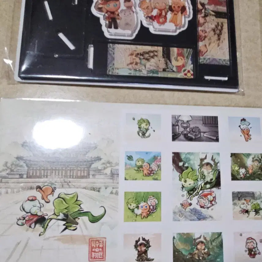 [BUNJANG] Cookie Run: Kingdom Deoksugung Palace Collaboration Acrylic Stamp and Postcard Set / 쿠키런 덕수궁 아크릴 우표외 사라진 국가유산을 찾아서