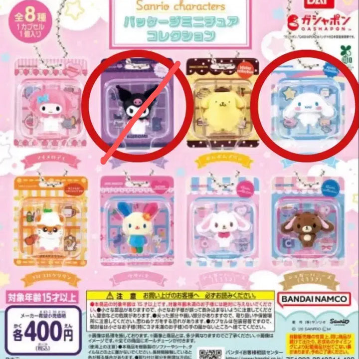 [BUNJANG] Sanrio Cinnamoroll Package Gacha (Sealed) / [미개봉] 산리오 패키지 가챠 - 시나모롤
