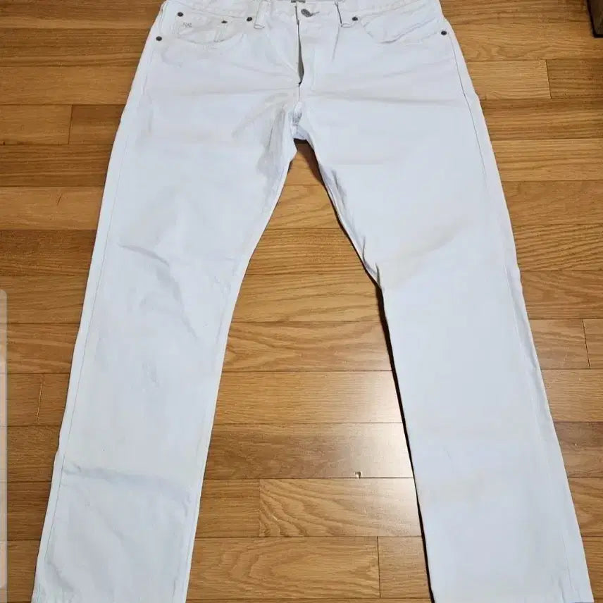 [BUNJANG] RRL White Denim Slim Fit Jeans (33/30) / 더블알엘 화이트 데님 33.30.