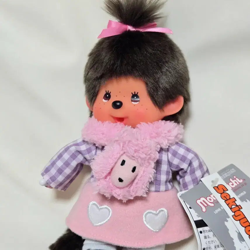 [BUNJANG] Monchhichi Poodle Muffler Girl Doll / 몬치치 도쿄 패션 몬치치 푸들 머플러 걸