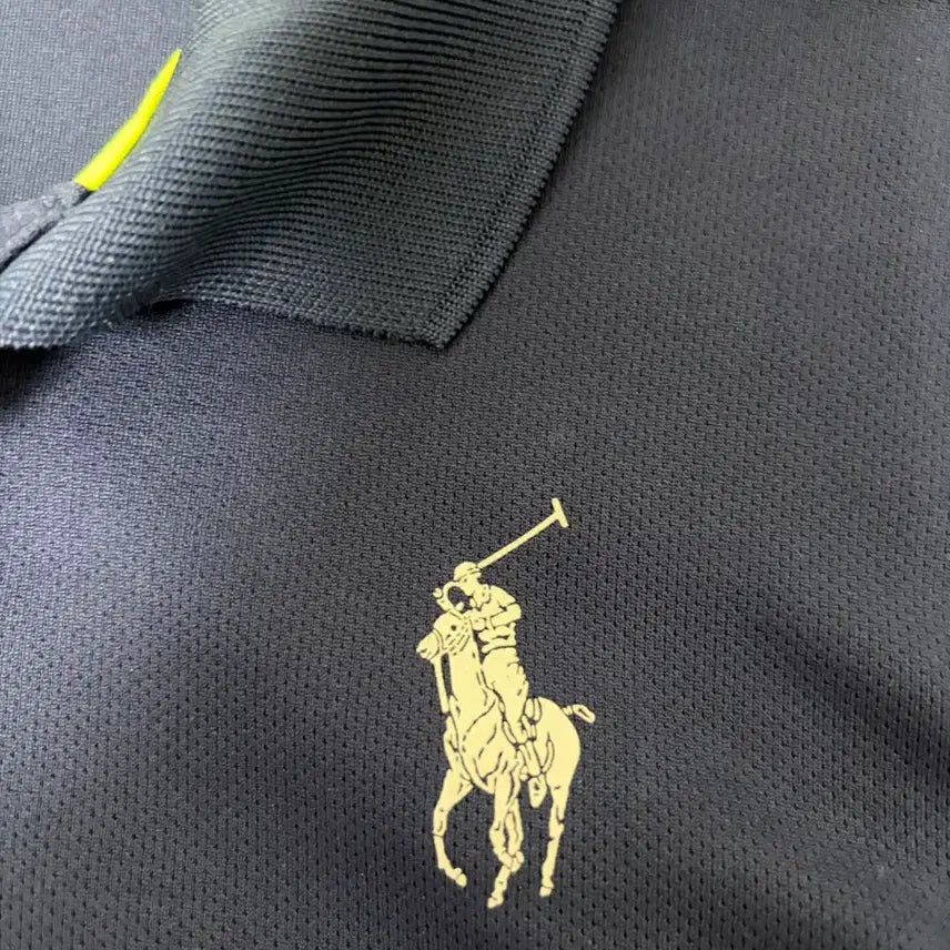 [BUNJANG] Polo Ralph Lauren Navy/Fluorescent Polo Shirt / 폴로 랄프로렌 네이비/형광색 폴로티