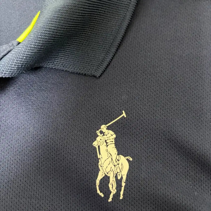 [BUNJANG] Polo Ralph Lauren Navy/Fluorescent Polo Shirt / 폴로 랄프로렌 네이비/형광색 폴로티