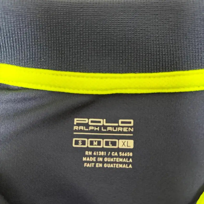 [BUNJANG] Polo Ralph Lauren Navy/Fluorescent Polo Shirt / 폴로 랄프로렌 네이비/형광색 폴로티