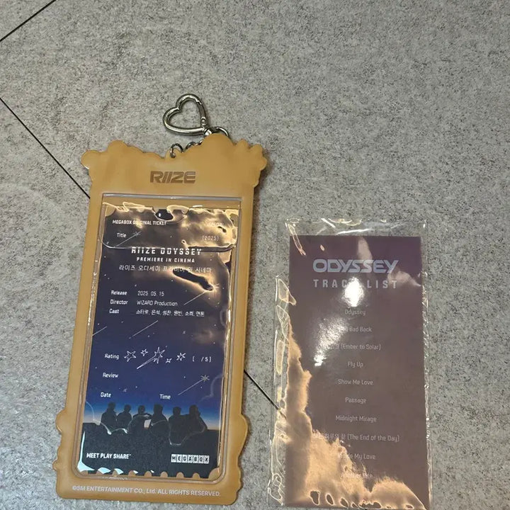 [BUNJANG] RIIZE Odyssey Premier Cinema Ticket Holder + Ticket / 라이즈 오디세이 프리미어 시네마 티켓홀더, 티켓
