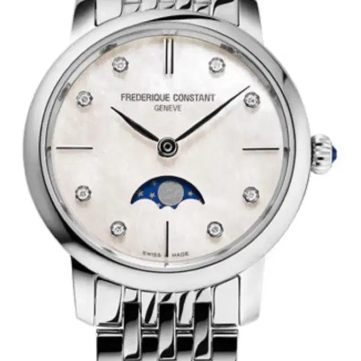 [BUNJANG] Frederique Constant Moonphase Diamond Watch FC-206MPWD1S6B / 프레드릭 콘스탄트 문페이즈 다이아 시계