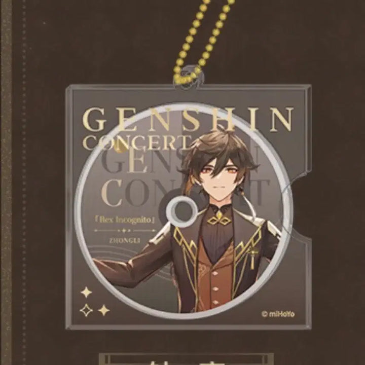 [BUNJANG] Genshin Impact Zhongli Music Concert PVC Photocard + CD Acrylic Keyring Bundle Set / 원신 종려 음악회 PVC포토카드+CD 아크릴키링 미개봉 일괄양도