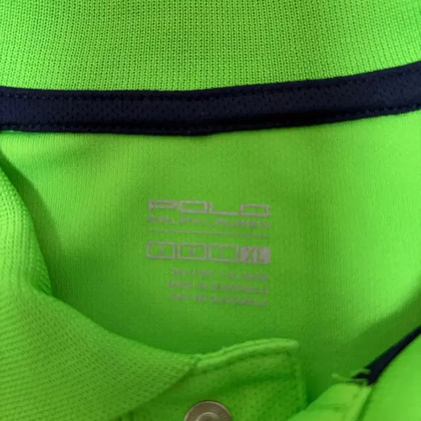 [BUNJANG] Polo Ralph Lauren Colorblock Short Sleeve Polo Shirt / 폴로 그린 배색 반팔 카라티