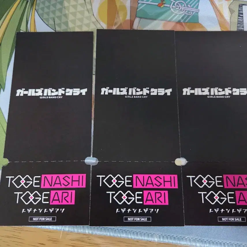 [BUNJANG] Bocchi the Rock! Togenashi Togeari Live Ticket Style Card Bundle / 걸즈 밴드 크라이 토게나시 토게아리 지류 특전 라이브티켓풍 카드