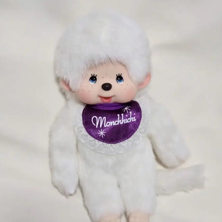 [BUNJANG] Monchhichi Hokkaido Limited White (Purple) Boy Doll / 몬치치 훗카이도 한정 화이트 ( 보라 )