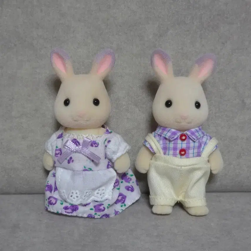 [BUNJANG] Sylvanian Families Lavender Rabbit Family Set / 실바니안 라벤더 토끼