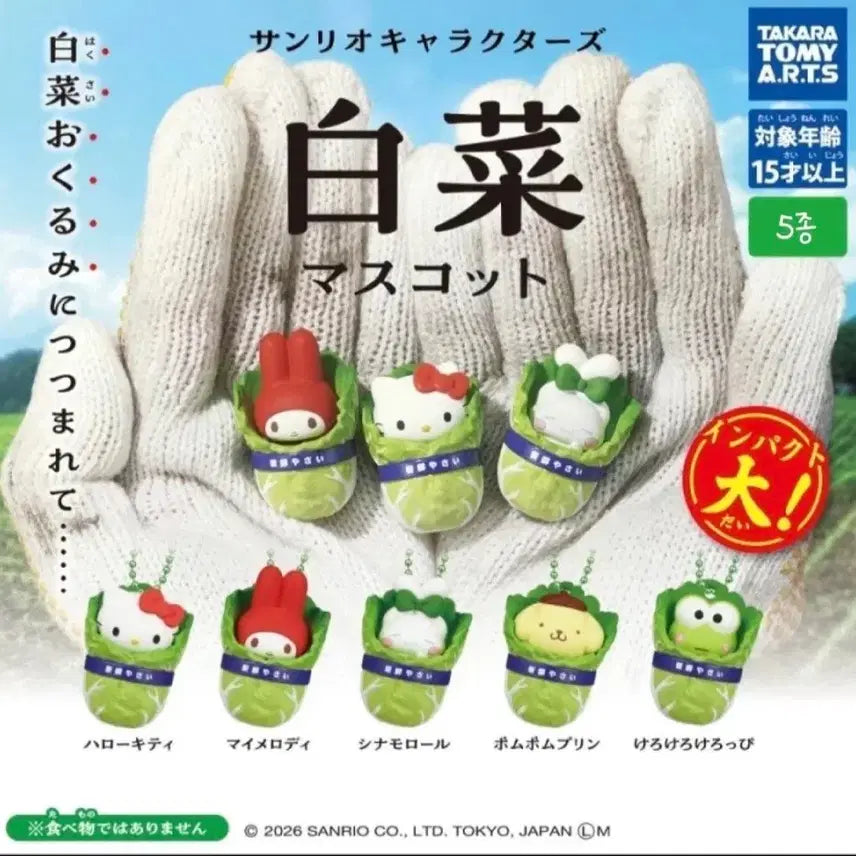 [BUNJANG] Sanrio My Melody Cabbage Gacha / 산리오 배추가챠 마이멜로디