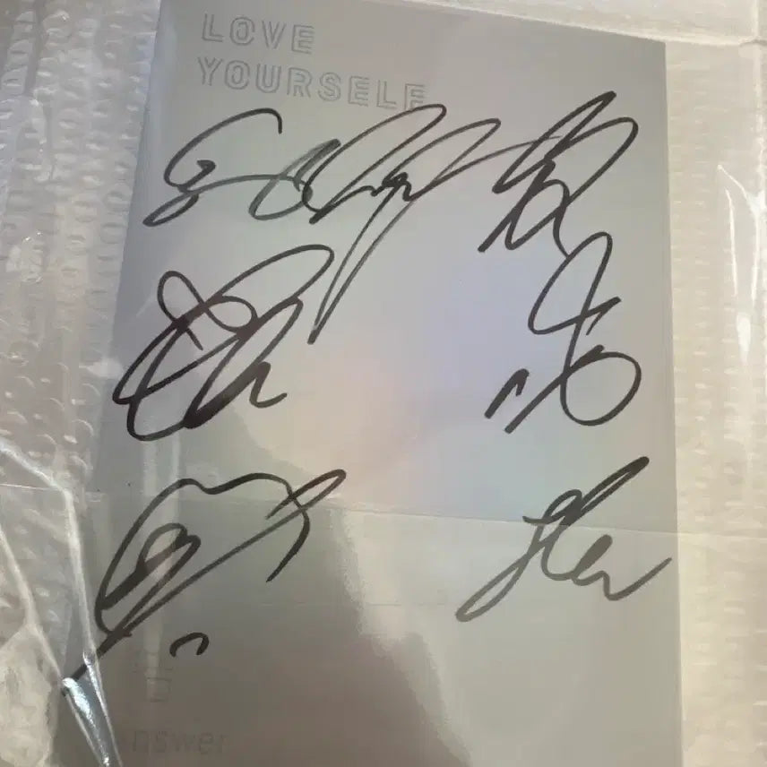 [BUNJANG] BTS Love Yourself: Answer Genuine Autograph / loveyourself answer 친필싸인