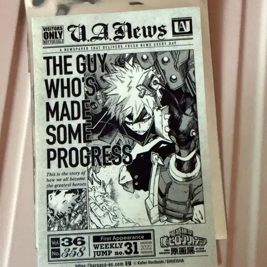 [BUNJANG] My Hero Academia Bakugo Katsuki Original Drawing Exhibition Sticker / 히로아카 나히아 원화전 스티커 바쿠고 카츠키