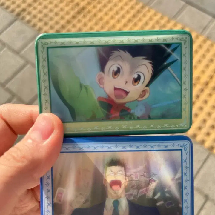 [BUNJANG] Hunter x Hunter Gon / Leorio Square Can Badge Bundle Set / 헌터x헌터 사각 캔뱃지(곤/레오리오) 일괄