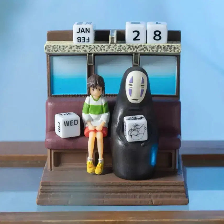 [BUNJANG] Spirited Away Perpetual Calendar Diorama / 센과치히로의행방불명 만년달력 센과 치히로 디오라마 센과 치히로 달력