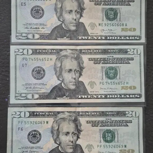[BUNJANG] US Dollar Banknote Bundle Set - $240 (50, 20, 10, 5) / 미국 달러 세트 240달러(50,20,10,5달러)