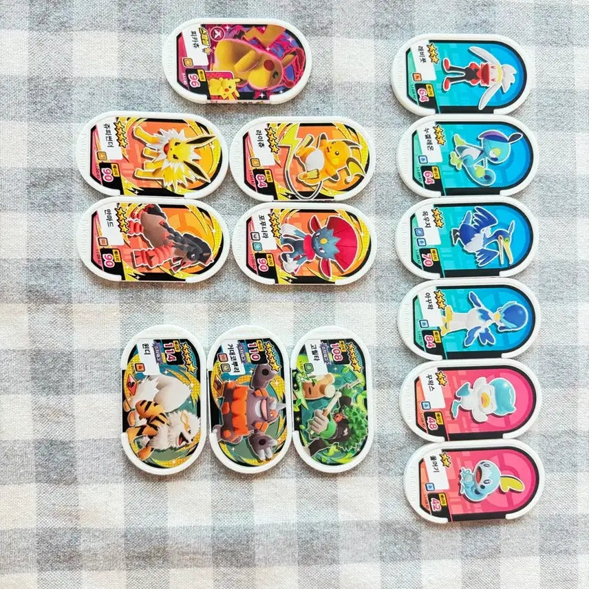 [BUNJANG] Pokemon Tag Stars Chips (Grades 2, 3, 4, 5) / 포켓몬 태그스타 2,3,4,5성 칩 (배송비 포함 16000원)