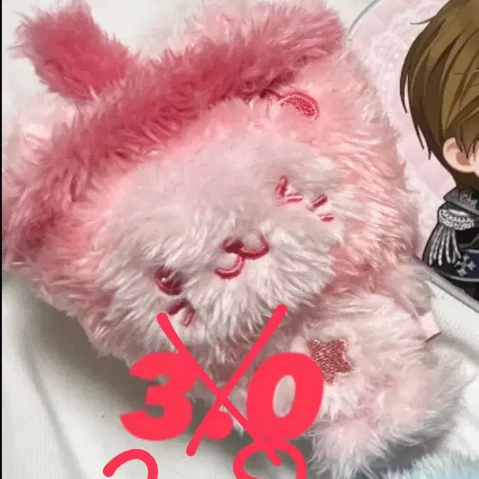 [BUNJANG] Bubble Cat Pink Plush Bag Charm / 버블냥 핑크