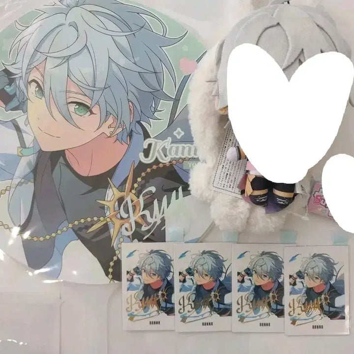 [BUNJANG] Ensemble Stars Kanna Set POB Badge &amp; Uchwa / 앙스타 에스프리 나츠 칸나 처분 신누이 우치와 9주년 파샷츠 중스타 뱃지