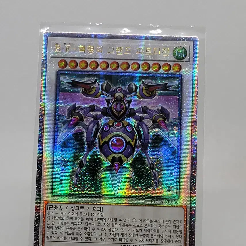 [BUNJANG] Yu-Gi-Oh! Revolutionary Grand Partisan ROTA-KR036 Quarter Century Secret Rare / B.F - 혁명의 그랜드 파르티잔 [ROTA-KR036]