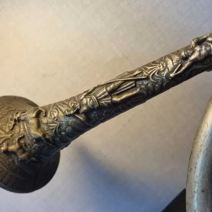 [BUNJANG] European Vintage Hunting Horn Pewter Ornament / 유럽 빈티지 사냥용 주석 호른 (나팔)