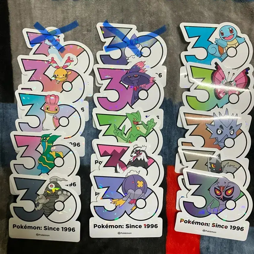 [BUNJANG] Pokemon 30th Anniversary Logo Sticker Trade / 포켓몬 30주년 로고 스티커 교환