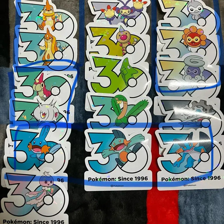 [BUNJANG] Pokemon 30th Anniversary Logo Sticker Trade / 포켓몬 30주년 로고 스티커 교환